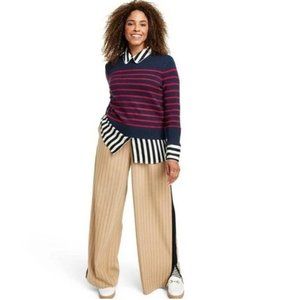 La Ligne for Target Striped Crewneck Sweater Navy/Red Size 1X New Without Tags 6